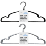 Non Slip Plastic Coat Hangers Pack of 10 from Harrisons Direct