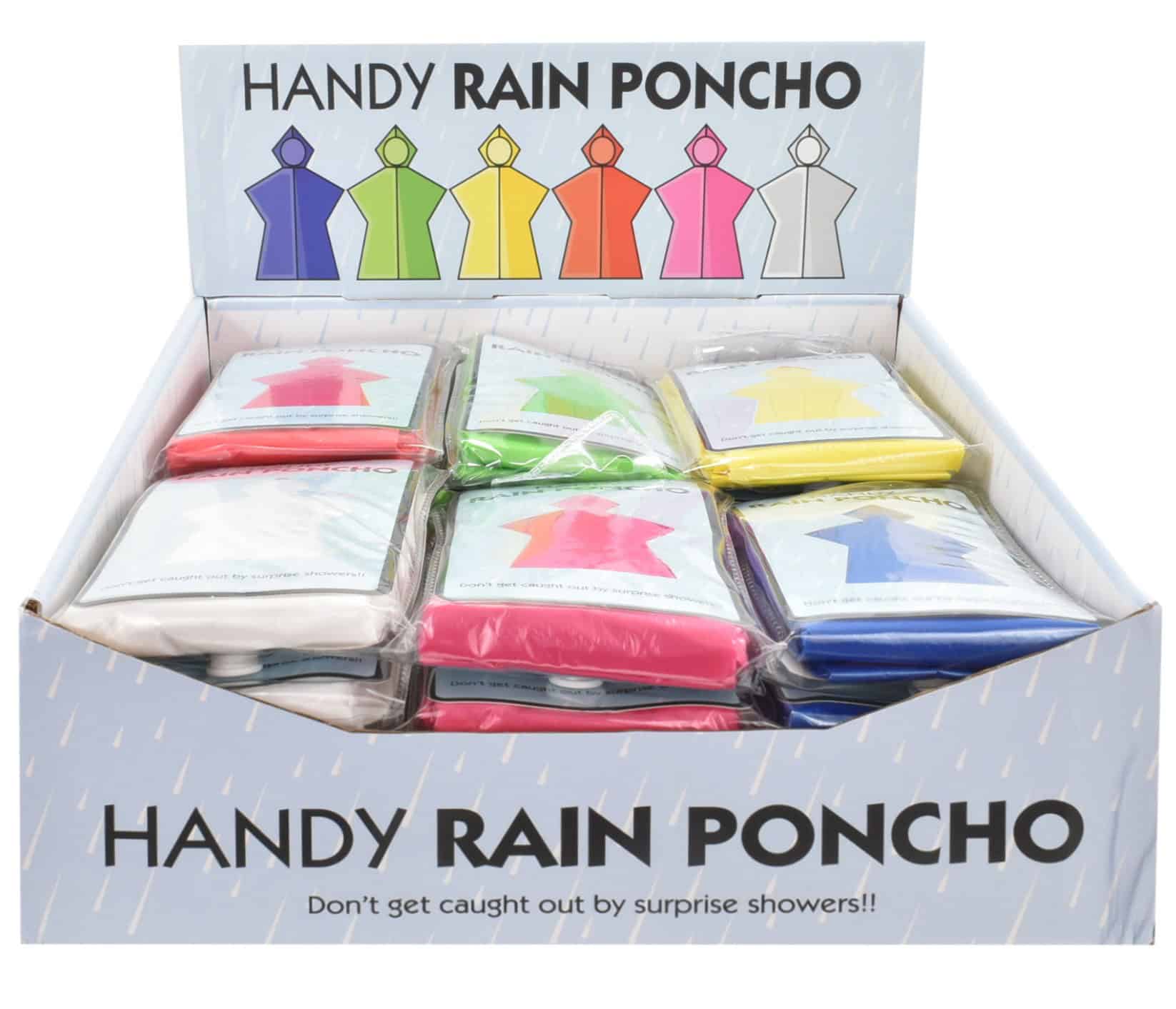Emergency Rain Poncho in Assorted Colours from Harrisons Direct