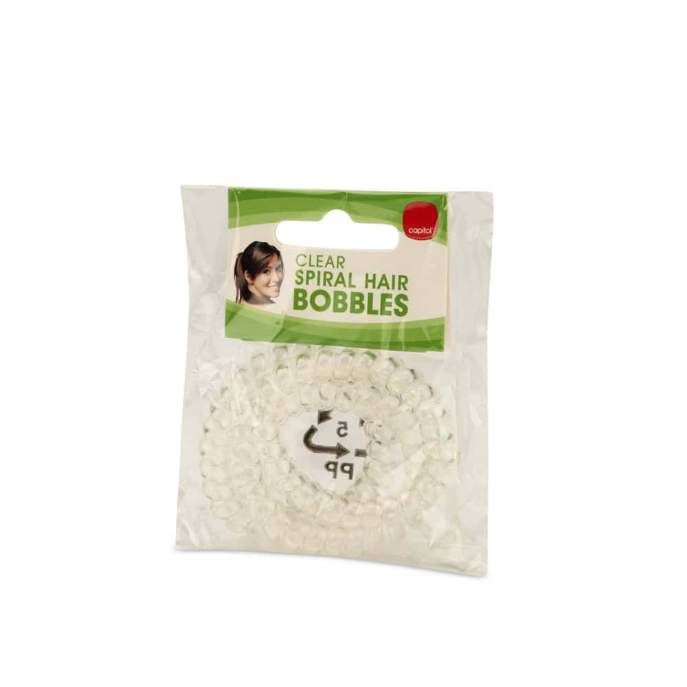 Capitol Clear Spiral Bobbles 3's from Harrisons Direct