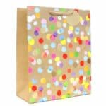 Gift Bag Large Colourful Dots from Harrisons Direct