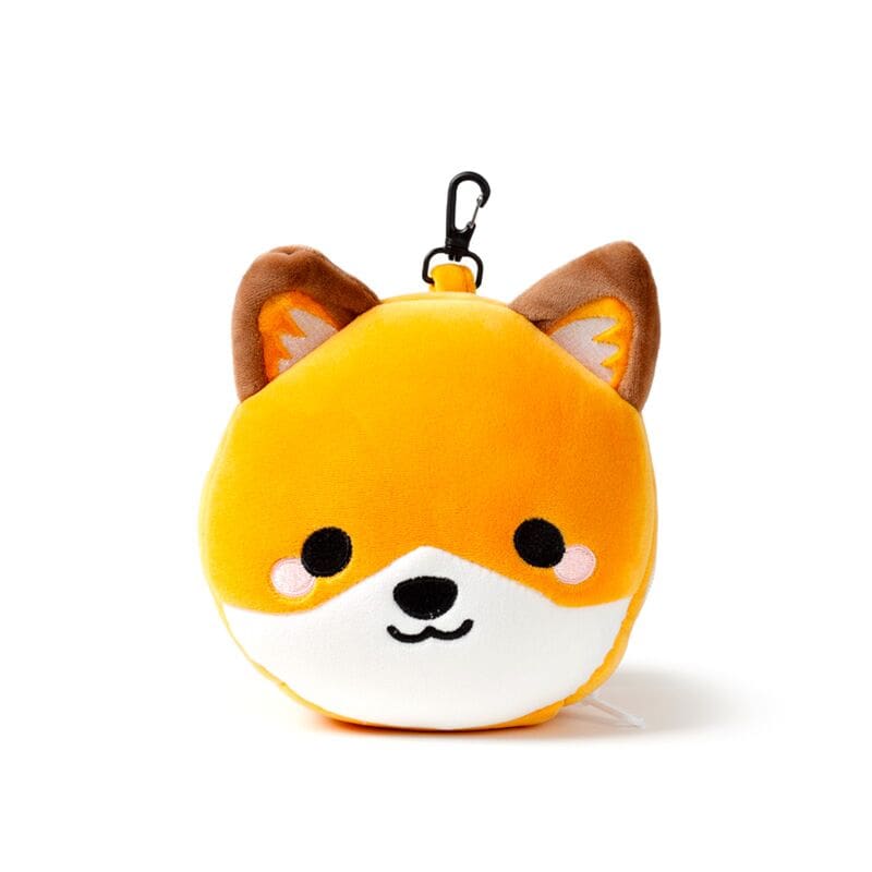 Relaxeazzz Finnick The Fox Plush Travel Pillow & Eye Mask