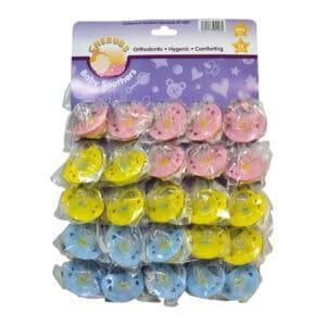 Cherubs Baby Soothers Card of 25