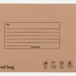 Eco Kraft Mail Bags Small 160 x 230 x 50mm from Harrisons Direct
