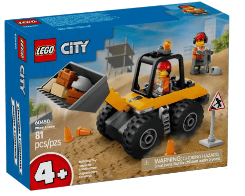 LEGO City Great Vehicles 60450 Yellow Construction Wheel Loaders from Harrisons Direct