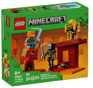 LEGO Minecraft 21266 The Nether Lava Battle set from Harrisons Direct