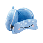 Relaxeazzz Adoramals Aoi the Whale Shark Plush Travel Pillow & Eye Mask from Harrisons Direct