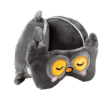 Relaxeazzz Adoramals Winston the Owl Plush Travel Pillow & Eye Mask from Harrisons Direct