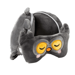 Relaxeazzz Adoramals Winston the Owl Plush Travel Pillow & Eye Mask from Harrisons Direct