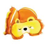 Relaxeazzz Lion Plush Travel Pillow & Eye Mask from Harrisons Direct
