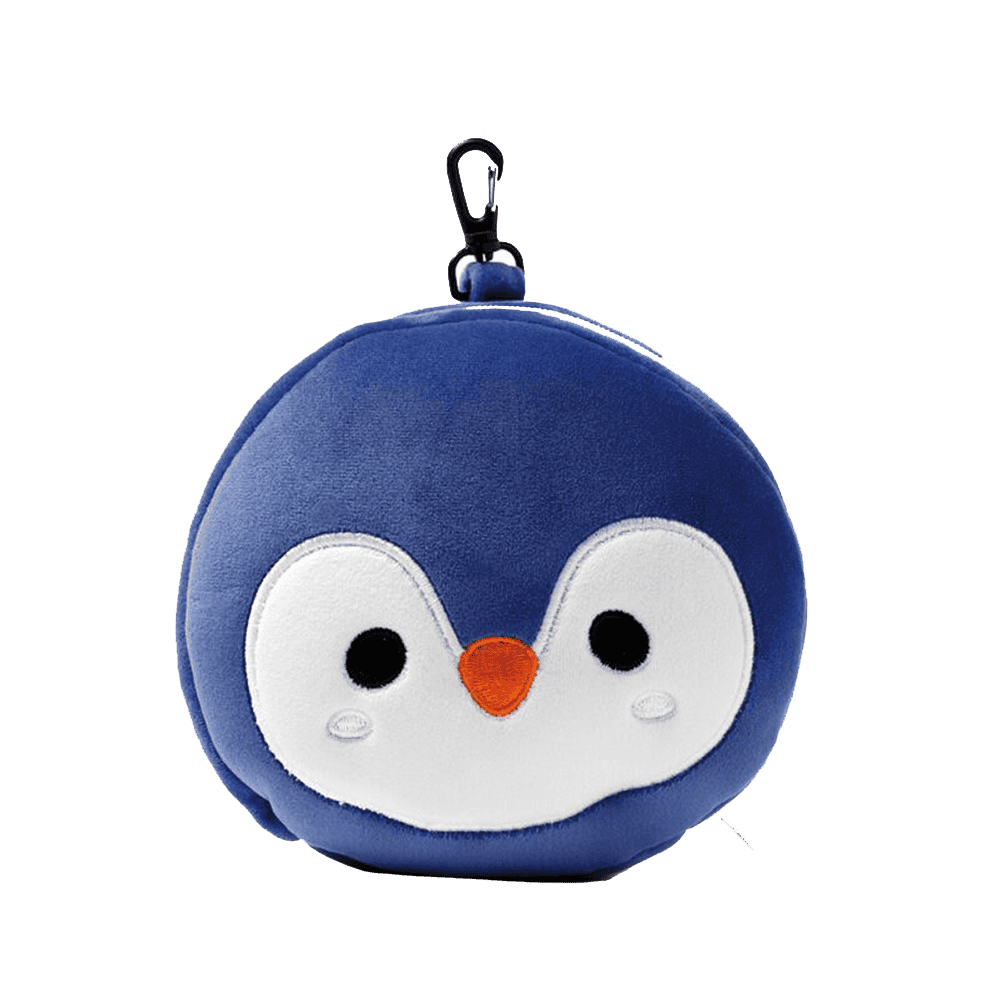 Relaxeazzz Penguin Plush Travel Pillow & Eye Mask