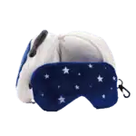 Relaxeazzz Space Cadet Plush Travel Pillow & Eye Mask from Harrisons Direct