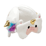 Relaxeazzz Unicorn Plush Travel Pillow Eye Mask from Harrisons Direct