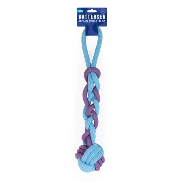 Rosewood Battersea Rope and Rubber Tug Dog Toy from Harrisons Direct