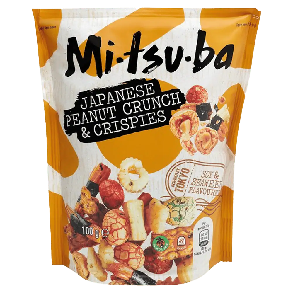 Mitsuba Japanse Peanut Crunch Crispies 100g from Harrisons Direct