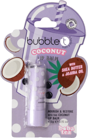 Bubble T Lip Balm Coconut 4.5g from Harrisons Direct