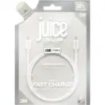 Wholesale Juice XL Type C - Type C Cable 2M Braided Eco White from Harrisons Direct