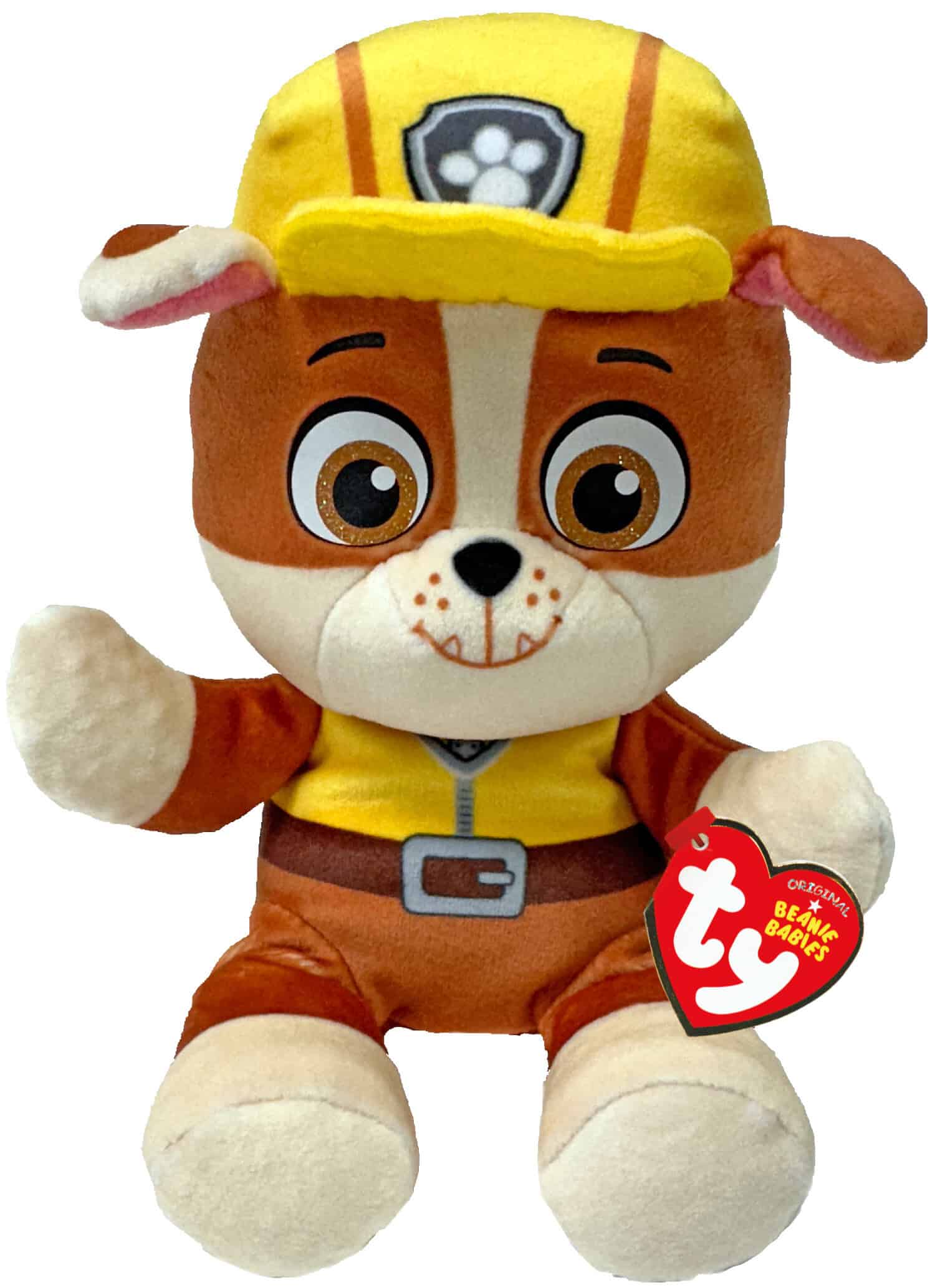 TY Beanie Boos Paw Patrol Rubble 6" Plush from Harrisons Direct