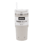 Milestone Tumbler Almond with Straw 560ml from Harrisons Direct