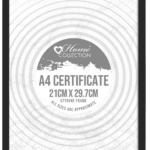 A4 Styrene Photo Frame Black from Harrisons Direct