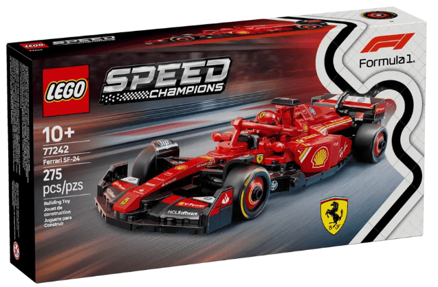 LEGO Speed Champions 77242 Ferrari SF-24 F1 Race Car from Harrisons Direct