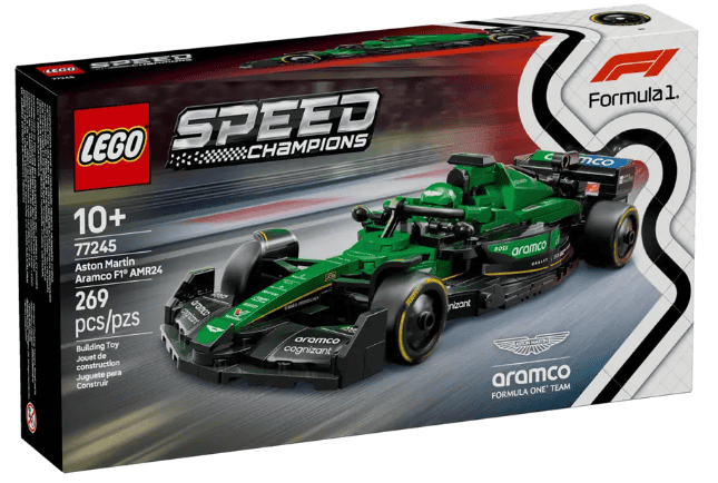 LEGO Speed Champions 77245 Aston Martin Aramco F1 AMR24 Race Car from Harrisons Direct