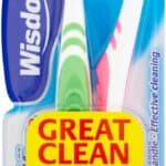Wisdom Regular Plus Soft 2 Pack Toothbrush from Harrisons Direct