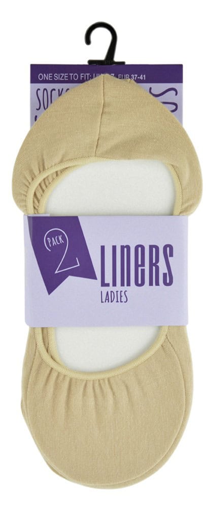 Ladies 2 Pack Shoe Liners from Harrisons Direct
