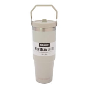 Milestone Flip Straw Bottle Grey 890ml from Harrisons Direct