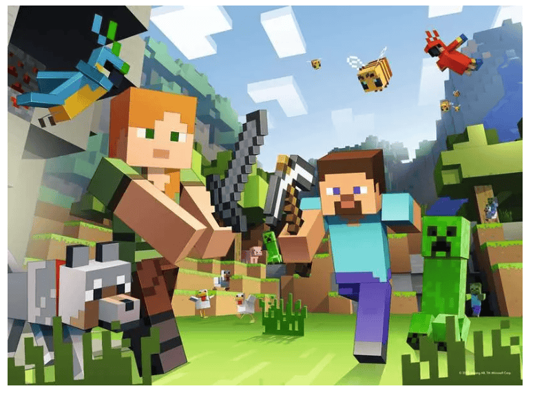 Ravensburger Minecraft 100 Piece XXL Jigsaw Puzzle