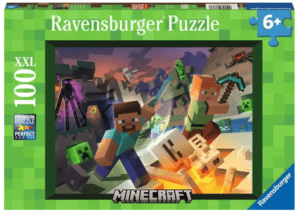 Ravensburger Monster Minecraft 100 Piece XXL Jigsaw Puzzle from Harrisons Direct