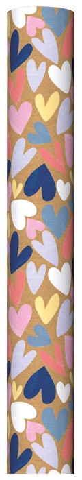 2m Fashion Kraft Gift Wrap 4 Assorted Designs CDU
