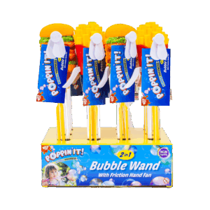 Fast Food Hand Fan Bubble Wand CDU from Harrisons Direct