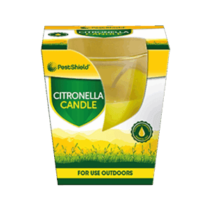 Pest Shield Citronella Glass Candle from Harrisons Direct