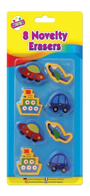 8 Novelty Erasers from Harrisons Direct