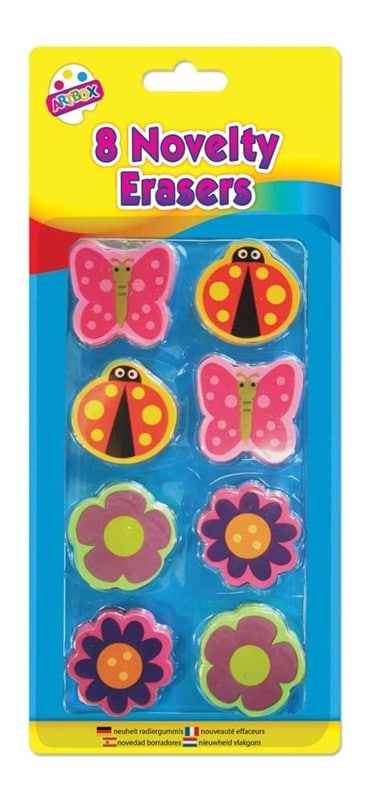 8 Novelty Erasers
