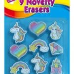 9 Unicorn & Animal Erasers from Harrisons Direct