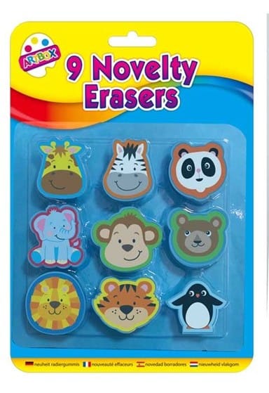 9 Unicorn & Animal Erasers
