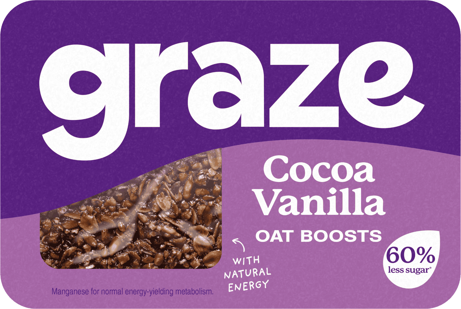 Graze Cocoa Vanilla Flapjack Snacks 50g from Harrisons Direct