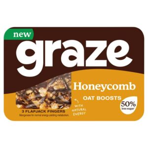 Graze Honeycomb Flapjack Snacks 50g from Harrisons Direct
