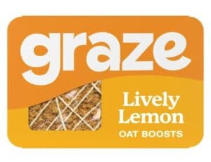 Graze Lively Lemon Flapjack Snacks 50g from Harrisons Direct