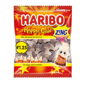 Haribo Happy Cola Z!ng 140g £1.25 PMP from Harrisons Direct