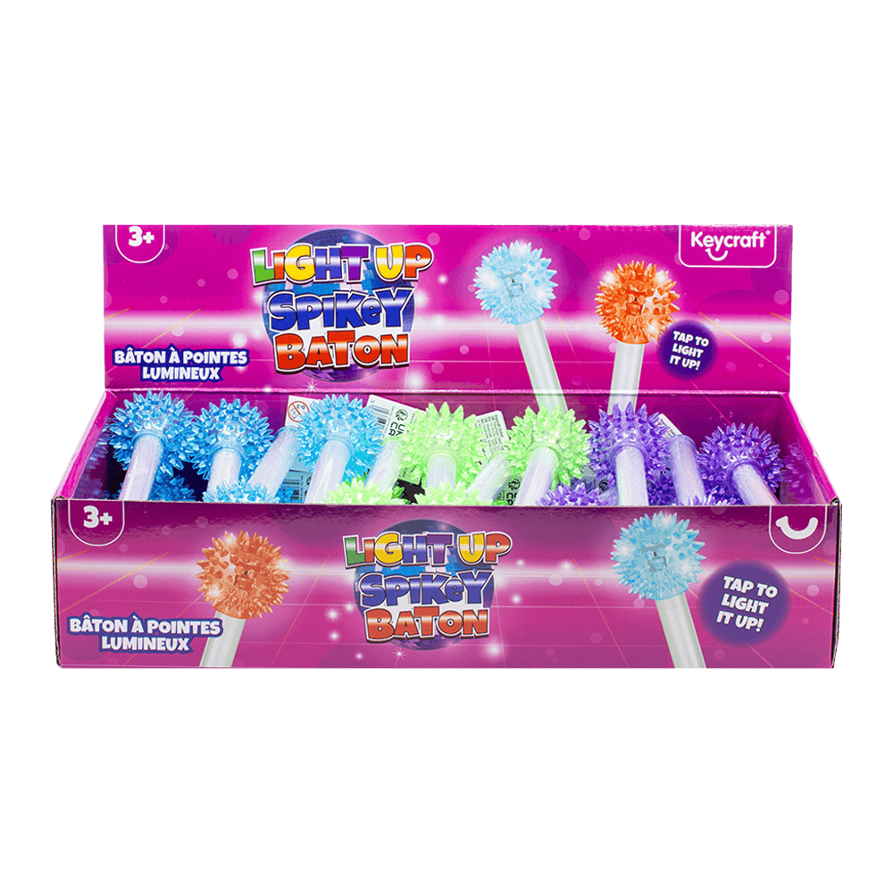 Novelty Light Up Sensory Ball Baton CDU from Harrisons Direct