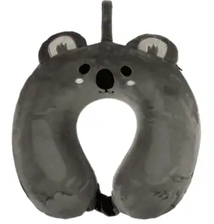 Relaxeazzz Koala Plush Memory Foam Travel Pillow from Harrisons Direct