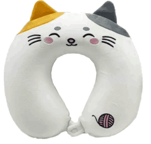 Relaxeazzz Lola the Cat Adoramals Plush Memory Foam Travel Pillow from Harrisons Direct