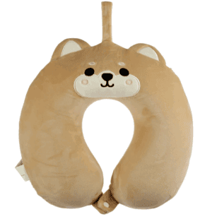 Relaxeazzz Shiba Inu Dog Plush Memory Foam Travel Pillow from Harrisons Direct
