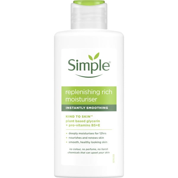 Simple Replenishing Rich Moisturiser 125ml from Harrisons Direct