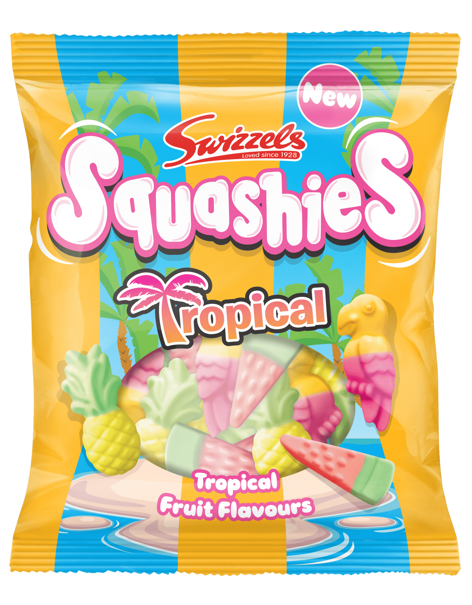Swizzels Squashies Tropical 100g from Harrisons Direct