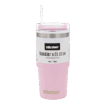 Milestone Tumbler Gradiant Pink with Straw 560ml from Harrisons Direct
