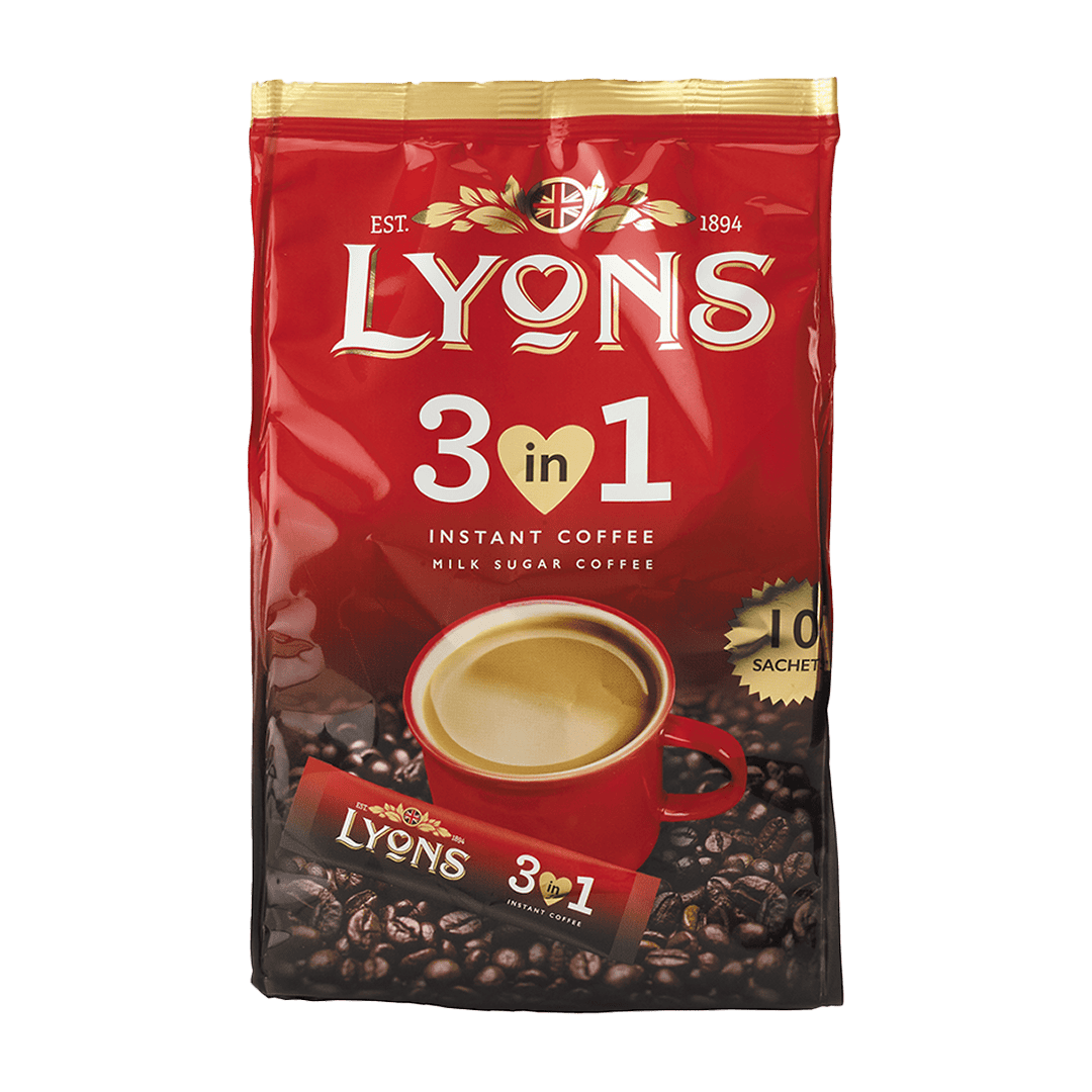 Lyons Instant Coffee 3 in 1 – 10 x 18g from Harrisons Direct