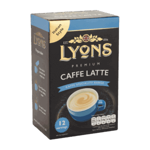 Lyons Caffe Latte 12 x 15g from Harrisons Direct